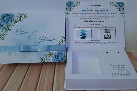 ARQUIVO DE CORTE CAIXA CONVITE PADRINHOS CASAMENTO MOLDE