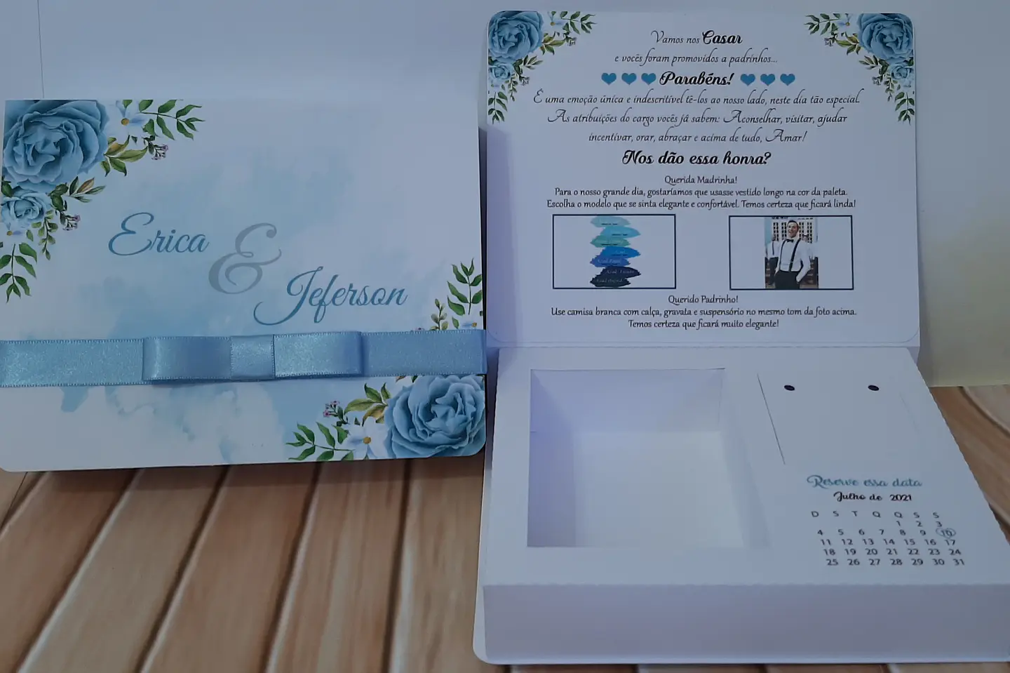 ARQUIVO DE CORTE CAIXA CONVITE PADRINHOS CASAMENTO MOLDE 1