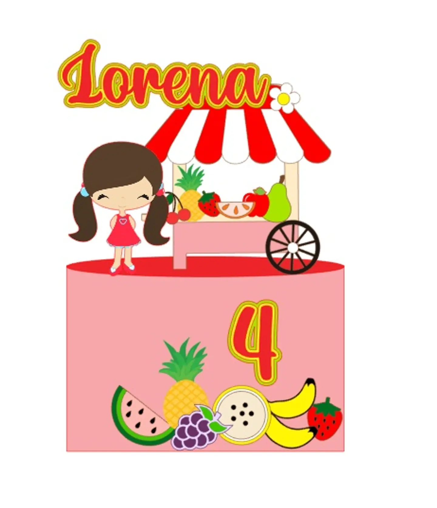 Arquivo de Corte Topo Quitandinha Frutinhas 1