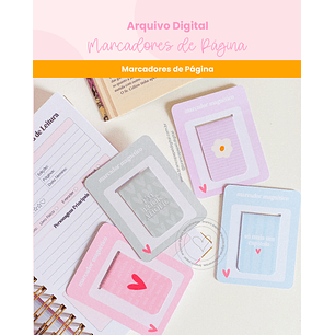 Arquivo Marcadores de Páginas Fofo - Branco Papel