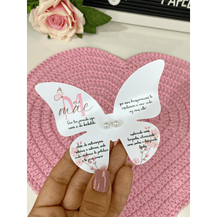 Arquivo Card Brinco Borboleta Dia das Mães - Arte com Papel