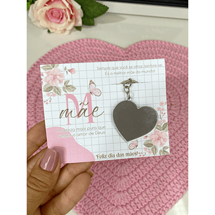 Arquivo Card Chaveiro Espelho Dia das Mães - Arte com Papel