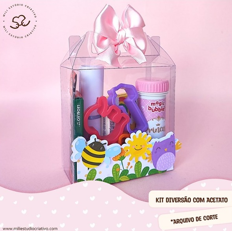 Arquivo de Corte Kit Colorir com Acetato Maleta 1