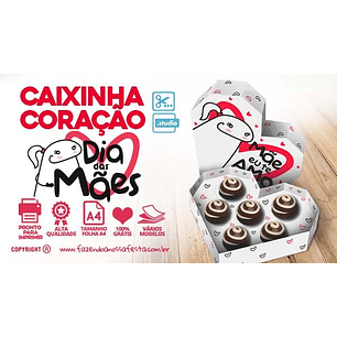 Arquivo de Corte Caixa Coração Doces Dia das Mães Flork