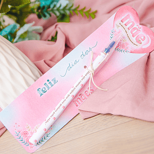 Arquivo de corte card caneta dia das mães