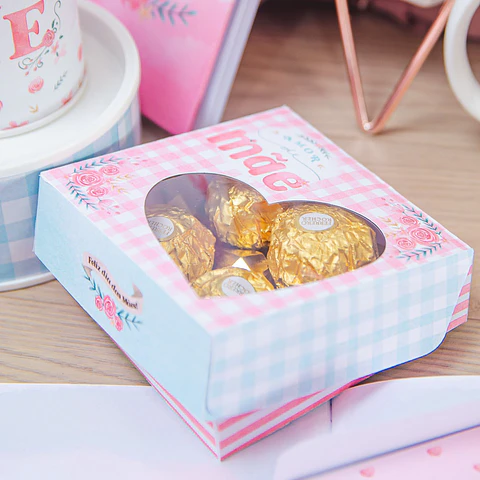 Arquivo de Corte Caixa 4 Doces Dia das Mães