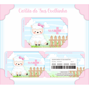 Arquivo cartão do sus ovelhinha