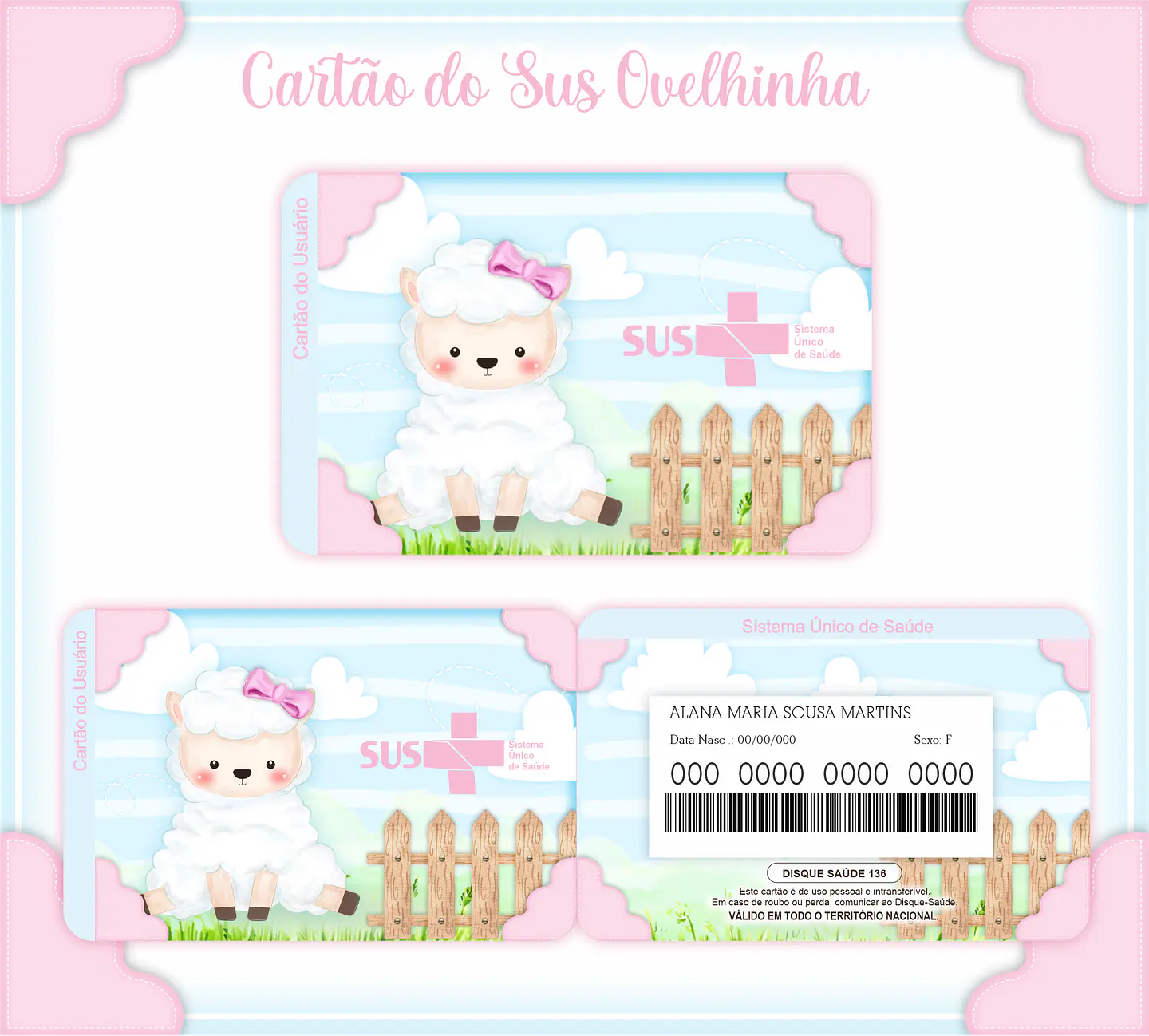 Arquivo cartão do sus ovelhinha 1