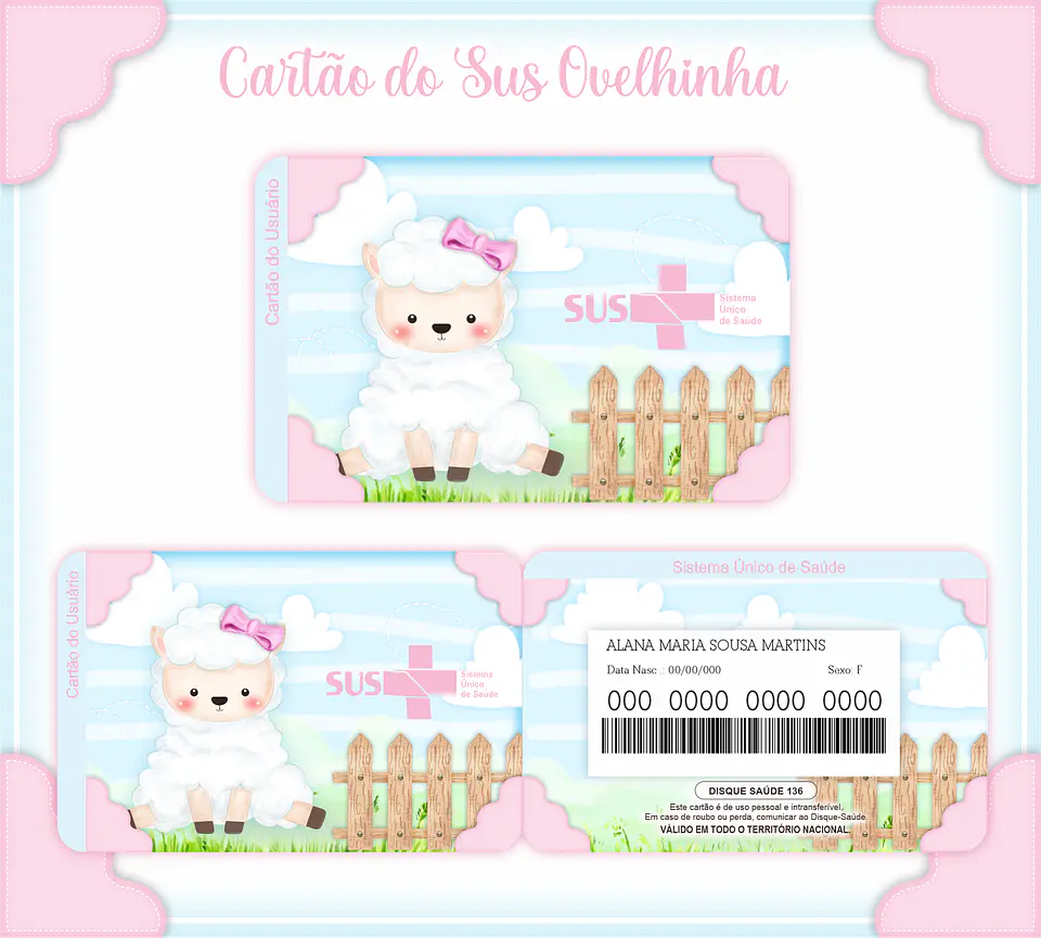 Arquivo cartão do sus ovelhinha 1