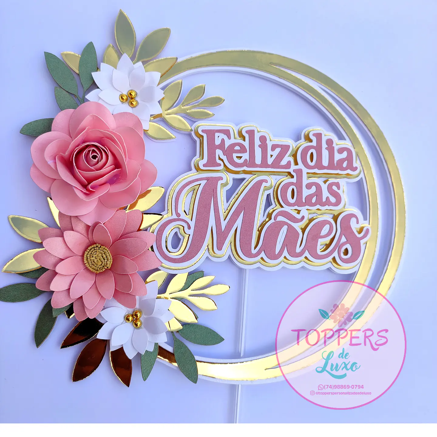 Arquivo Topo de Bolo Dia das Mães 1