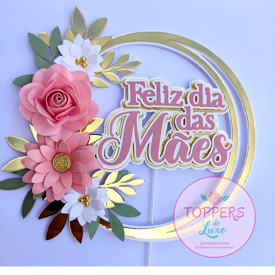 Arquivo Topo de Bolo Dia das Mães 1