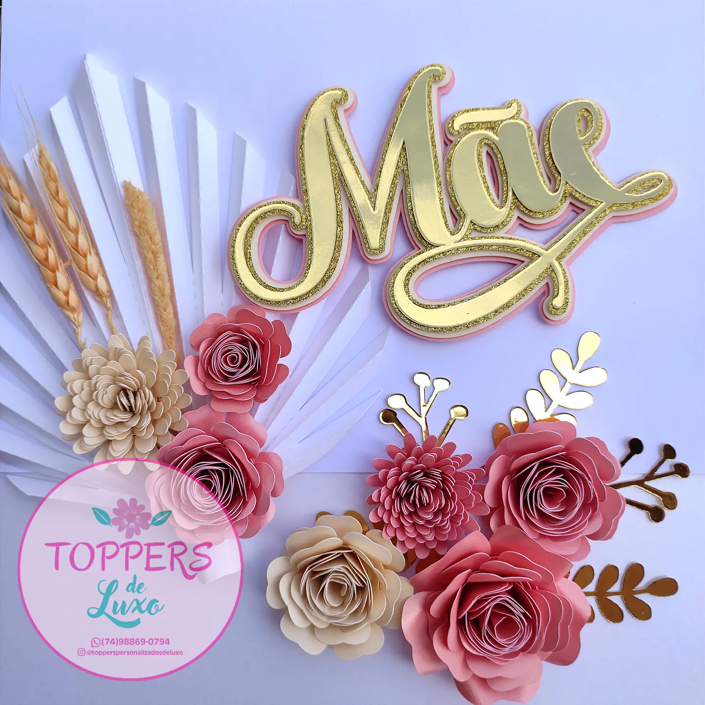 Arquivo Topo de Bolo Dia das Mães 1