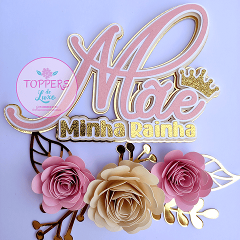 Arquivo Topo de Bolo Dia das Mães