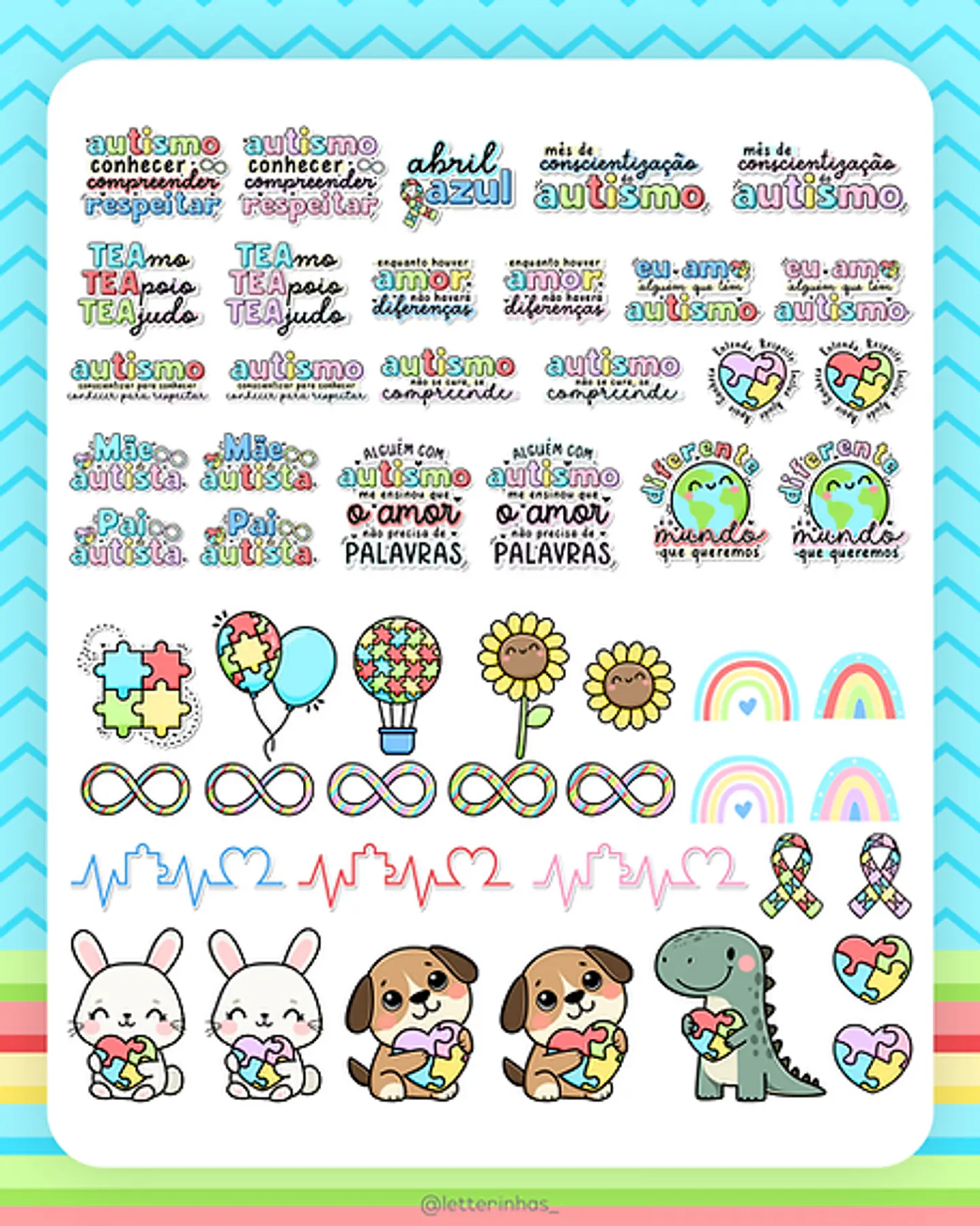 Kit Digital Completo Autismo - Letterinhas 3