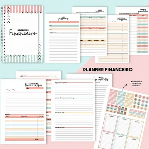 Arquivo Planner Financeiro - Danny Cute