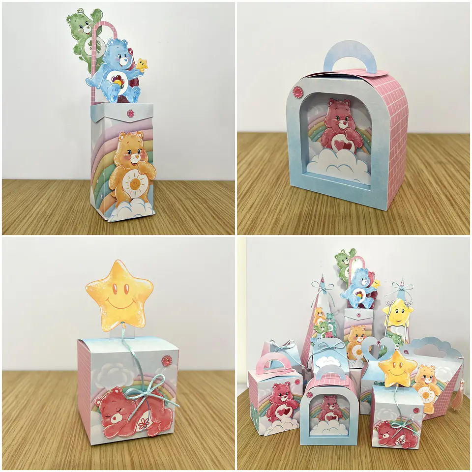 Arquivo de Corte Ursinhos Carinhosos Aquarela 2