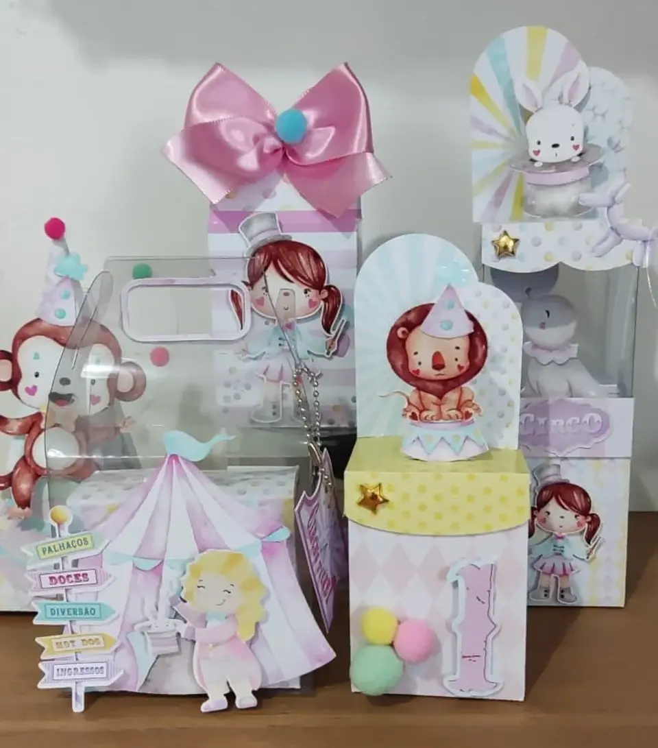 Arquivo de Corte Circo Rosa 1