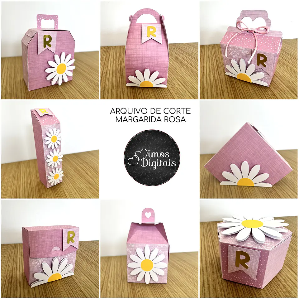 Arquivo de Corte Margaridas Rosa 5