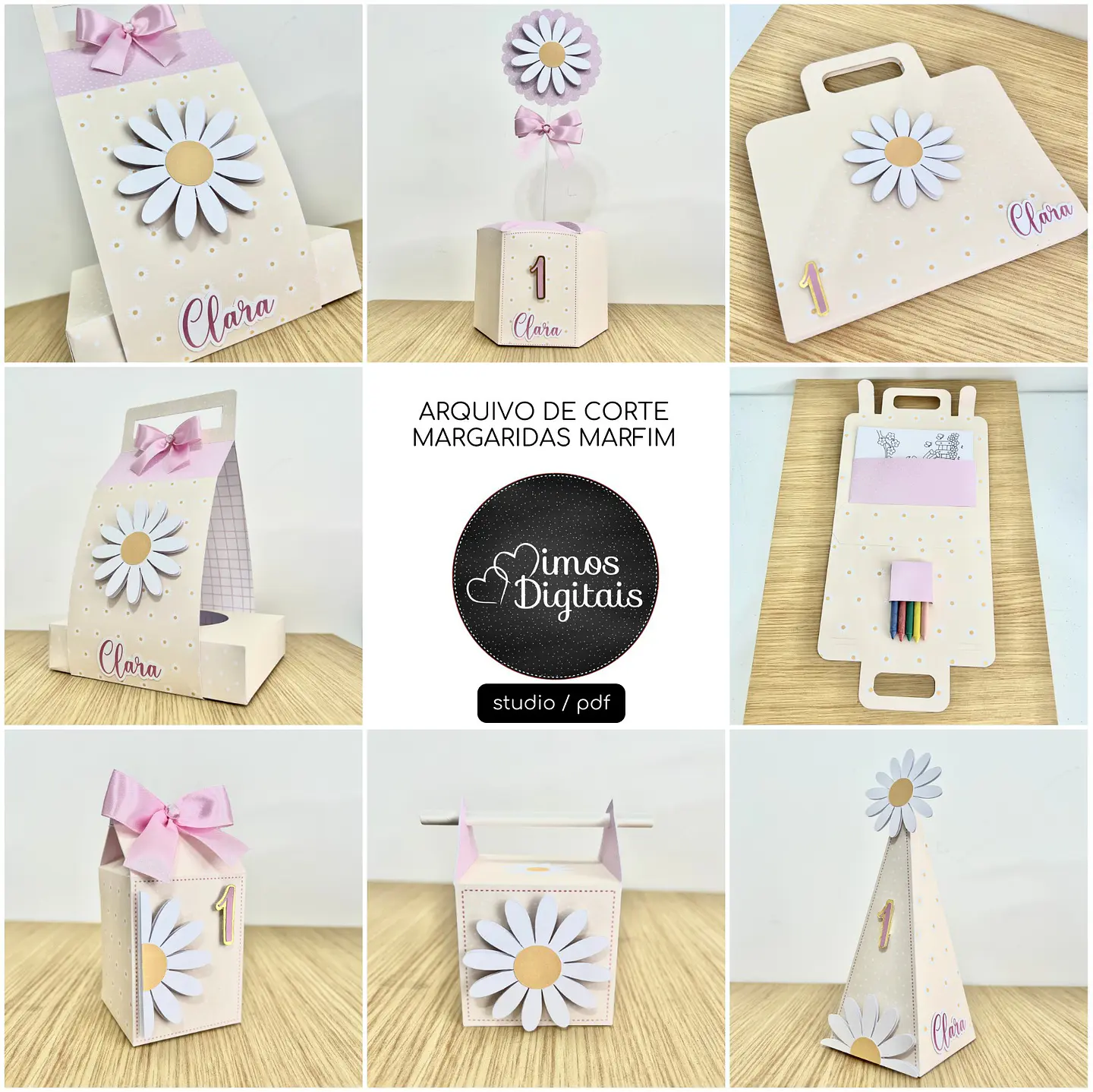 Arquivo de Corte Margaridas Marfim 1