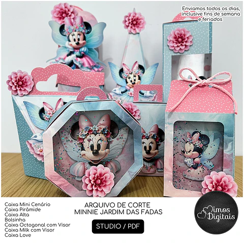 Arquivo de Corte Minnie Jardim das Fadas