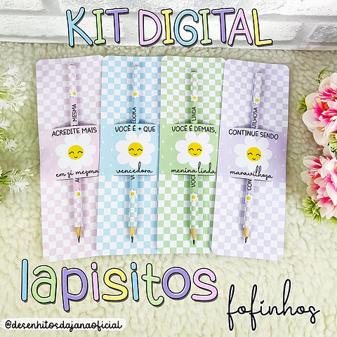 Arquivo Card Lápis Fofinnhos - Desenhitos da Jana