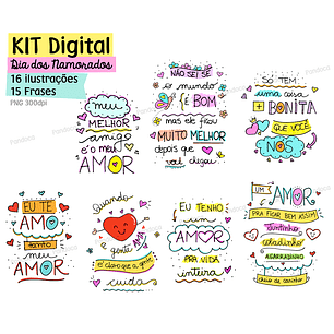  Kit digital dia dos namorados - pandoca
