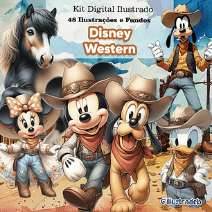 Kit Digital Disney Cowboy - Illustradeb