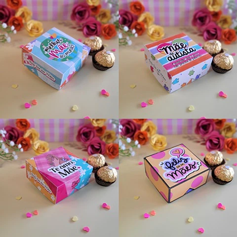 Arquivo de Corte Caixa Versatil (doces ou sabonete) Dia das Mães - Ana Flor