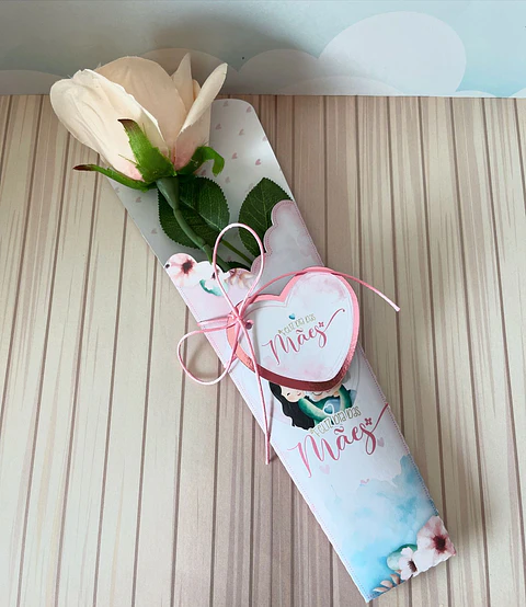 Arquivo de Corte Envelope para Flor Dia das Mães