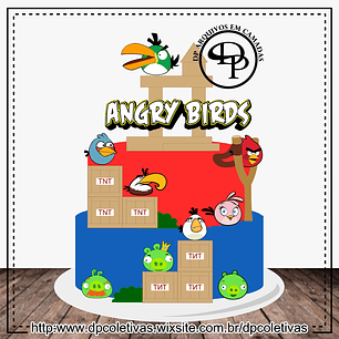 Arquivo de Cortes Topo Angry Birds em Camadas