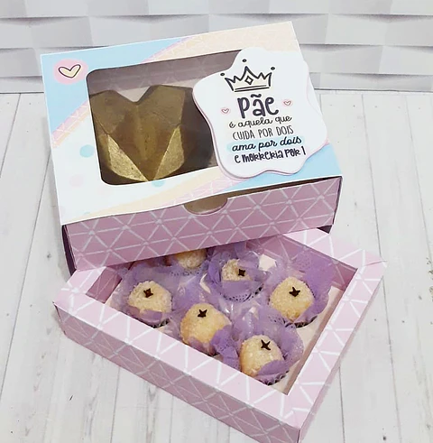 Arquivo Caixa Coração Lapidado e Doces Dia das Mães - Pãe