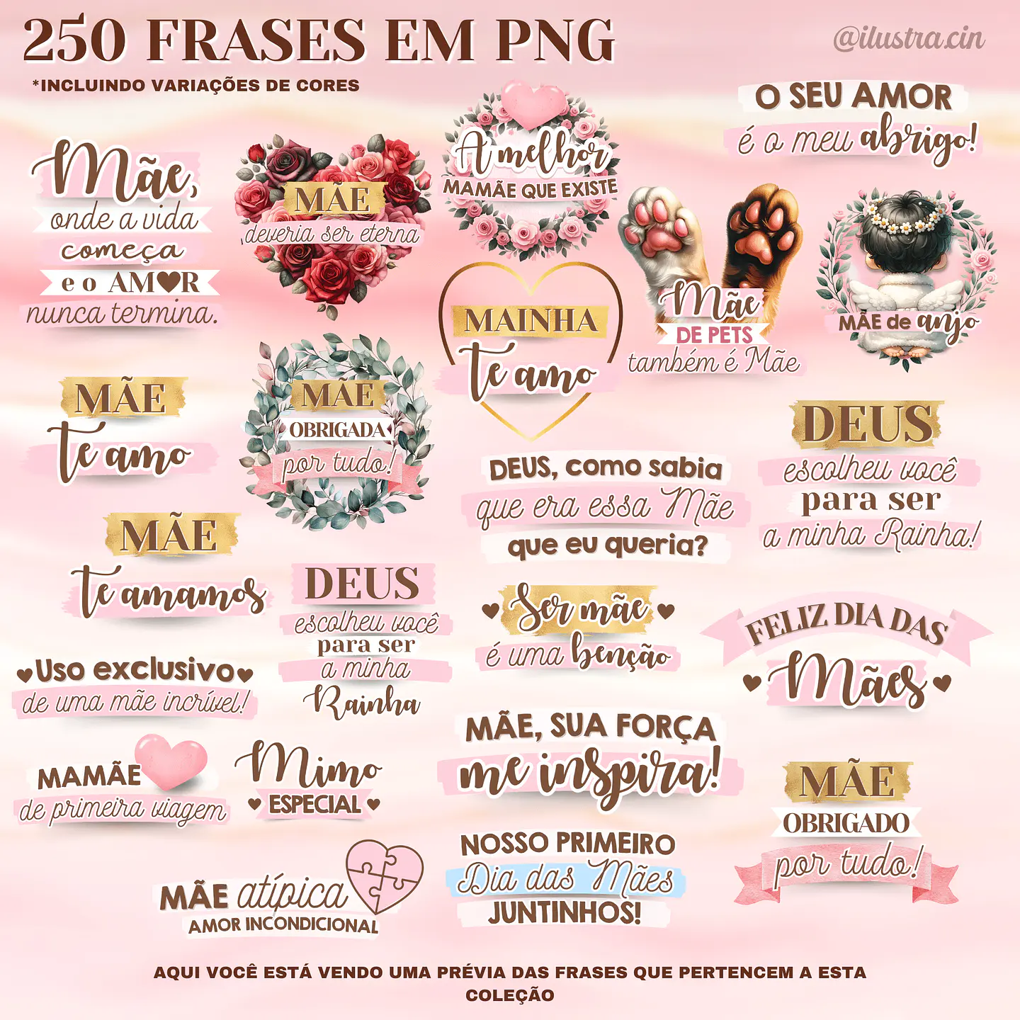 Kit Digital Completo Dia das Mães 2024 - ILUSTRACIN 23