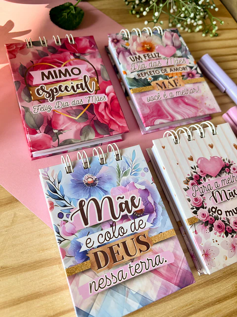 Arquivo Bloquinho A7 Dia das mães - Ilustracin