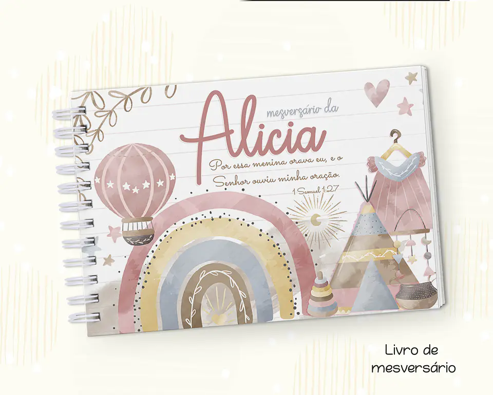 Arquivo Encadernação Baby Brinquedos Boho Menino e Menina - Fuxicando com Arte 6