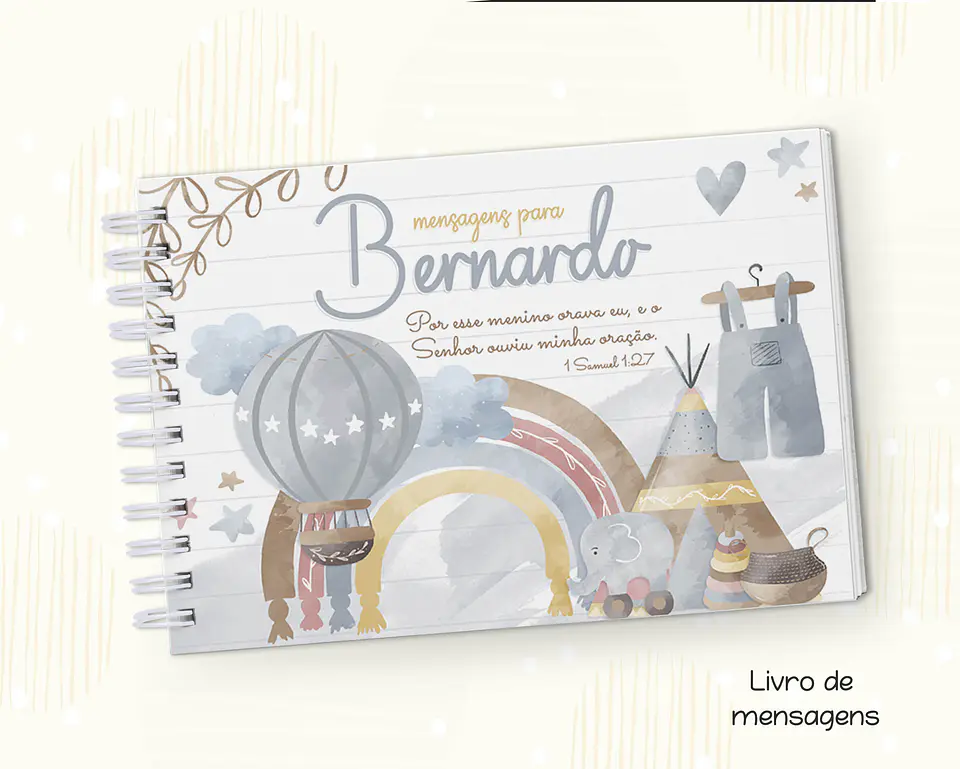 Arquivo Encadernação Baby Brinquedos Boho Menino e Menina - Fuxicando com Arte 3