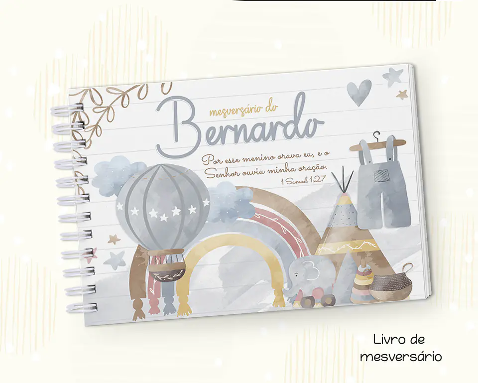 Arquivo Encadernação Baby Brinquedos Boho Menino e Menina - Fuxicando com Arte 12