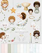 Kit Digital Anjinhos Aquarela - Carinas Paper - Thumbnail 1