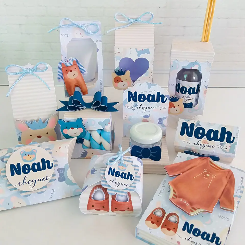 Arquivo Kit Maternidade Ursinho - Chuvinha de Papel 1