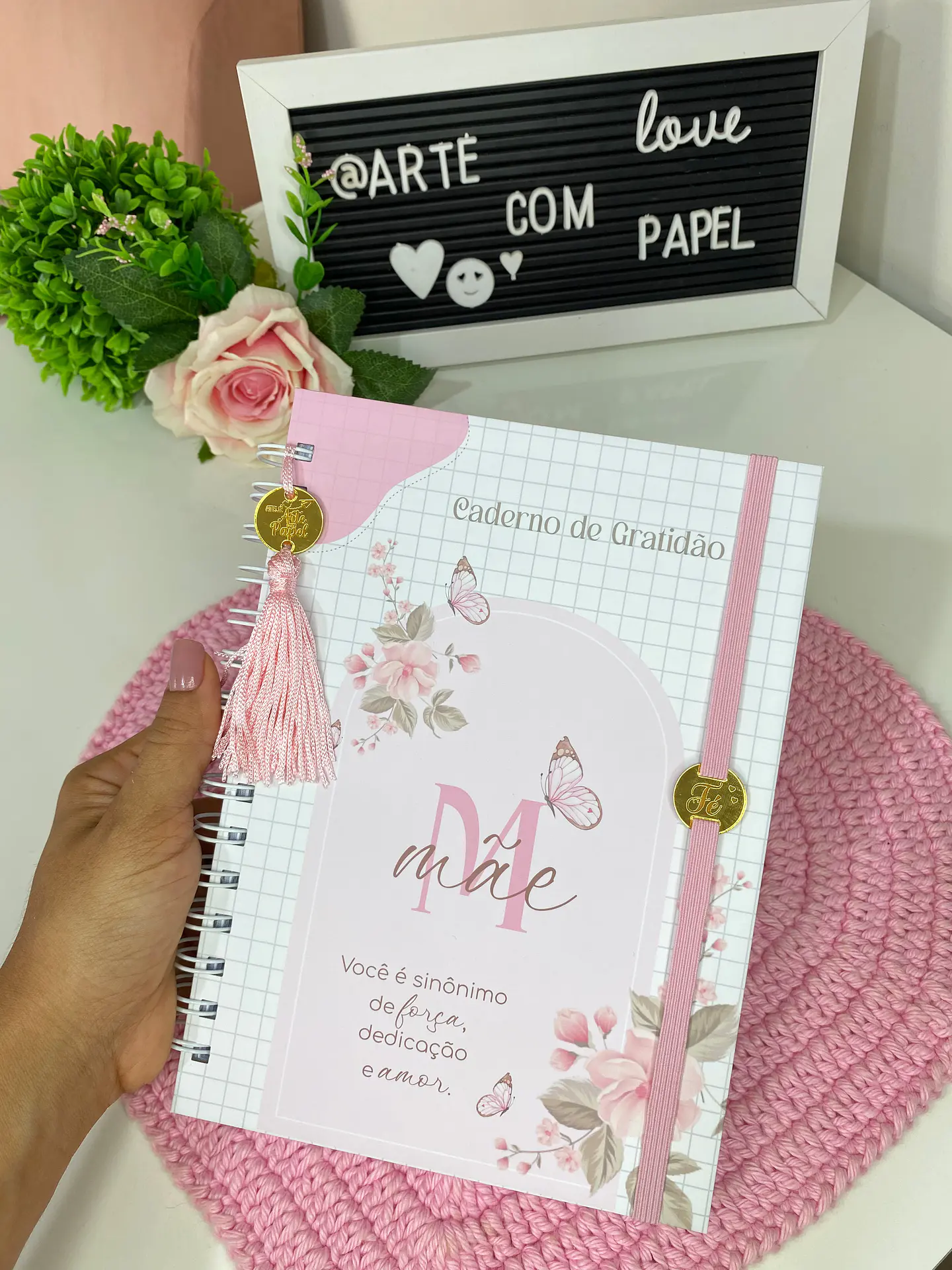 Arquivo Caderno de Gratidão Dia das Mães - Arte com Papel 2