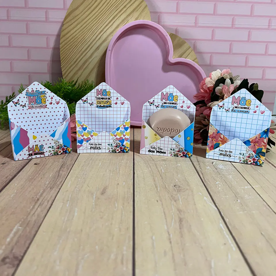 Arquivo Dia das Mães Caixa Envelope Sabonete - GB PERSONALIZADOS 3