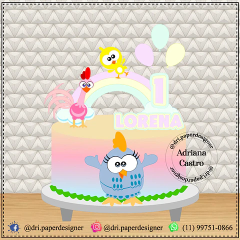 Arquivo de Corte Topo Galinha Pintadinha