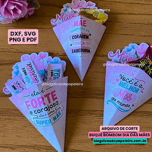 Arquivo Buquê de Flores Porta Bombom ou Bis - Dica de Papeleira