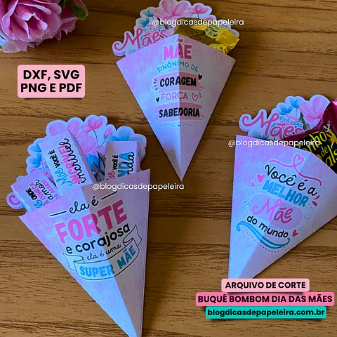 Arquivo Buquê de Flores Porta Bombom ou Bis - Dica de Papeleira