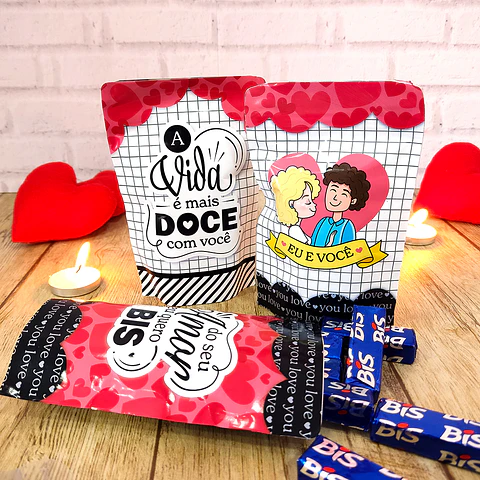 Arquivo Rotulo Para Saquinho Zip Metalizado Dia dos Namorados 