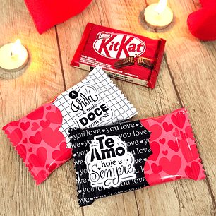 Arquivo rótulo para kit kat dia dos namorados