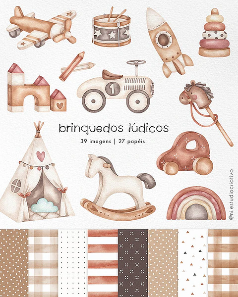 Kit Digital Brinquedos Lúdicos - Ni Estudio