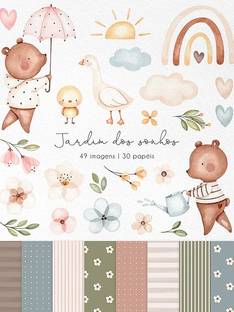 Kit Digital Jardim dos Sonhos - Ni Studio