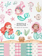 Kit Digital Sereias Aquarela - Ni Studio - Thumbnail 1