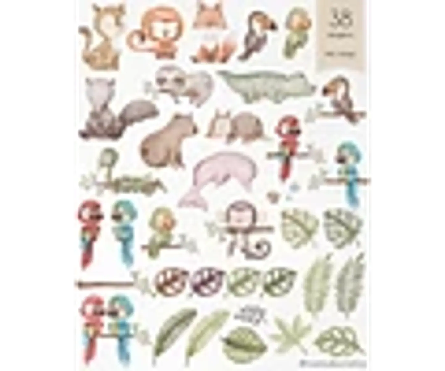 Kit Fauna Brasileira Aquarela - Ni Estudio 2