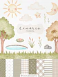 Kit Digital Papéis e Clipparts Cenário Floresta Aquarela - Ni Estudio - Thumbnail 1